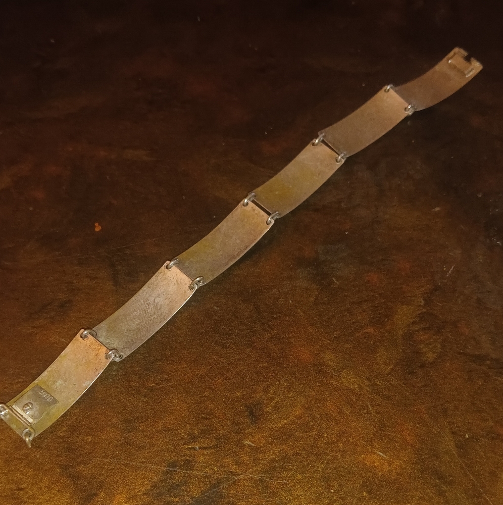 Silver Geometric Bracelet - image 2